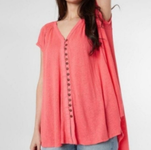 Free People Tops - Free People Coral Top